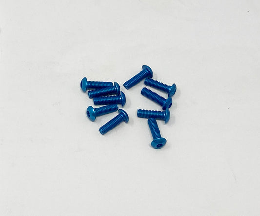 M3 x 10mm Button Head Socket Screws - Aluminum