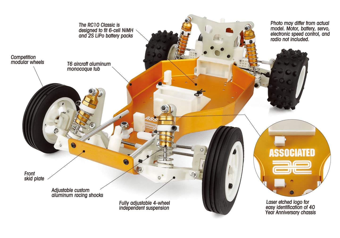 RC10 Classic 40th Anniversary Kit, ASC-6007