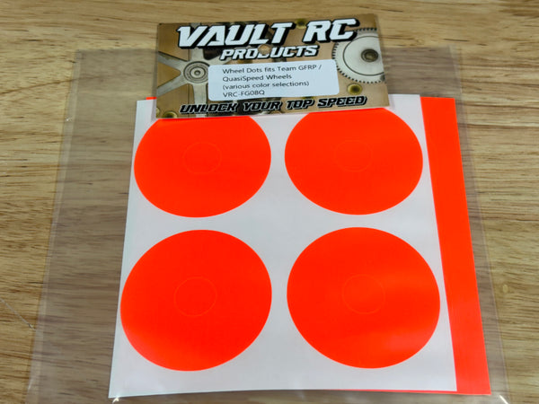 Wheel Dots fit QuasiSpeed Wheels, various color selections