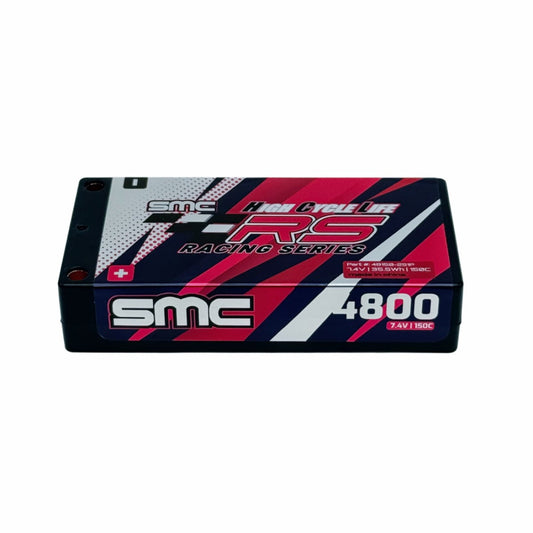 SMC HCL-RS 7.4V-4800mAh 150C LCG 21mm Shorty 5mm Inboard Hardcase, SMC-48150-2S1P