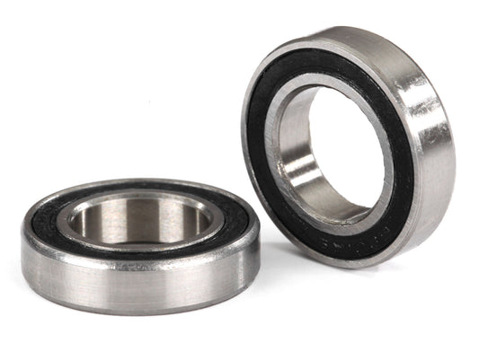 Traxxas X-Maxx Ball bearings, black rubber sealed (12x21x5mm) (2), TRA-5101A