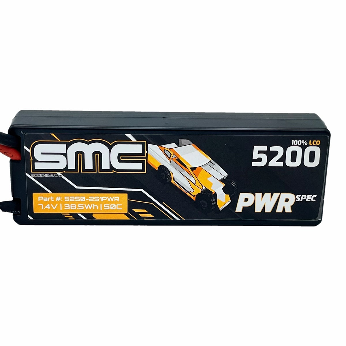 SMC PWR - 7.4V-5200mAh-50C spec pack,  SMC-5250-2S1PWR