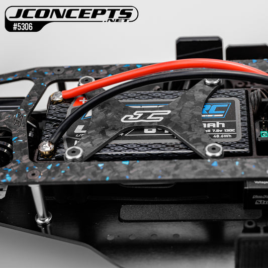 RC10 1989 Stealth, Forged Carbon Fiber Battery Strap - Black, JCO-5306