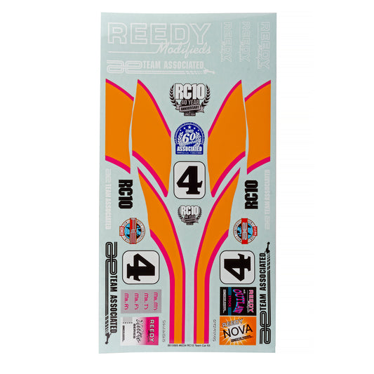 RC10 Team Car Kit Decal Sheets, ASC-6120