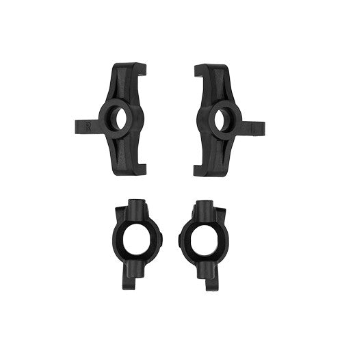 RC10 4WD Steering And Caster Blocks, Black, ASC-6506