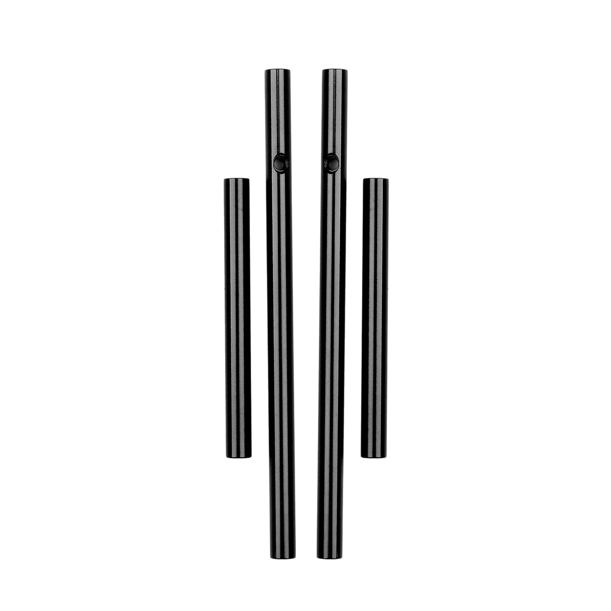 RC10 Nose And Wing Tubes, Black, ASC-6651