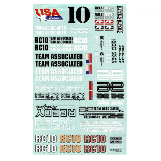 RC10 FT Decal Sheet, ASC-6728