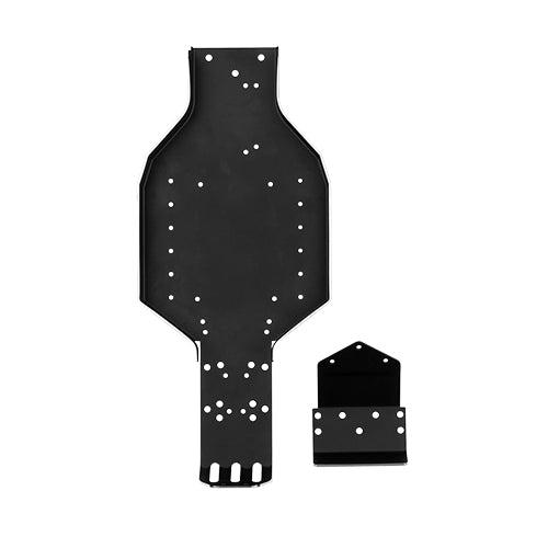 RC10 Kinwald BK Black Chassis And Nose Plate, ASC-6754
