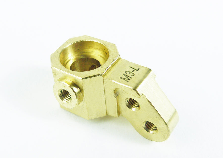 Custom Works M3 BRASS LEFT INCLINED HEX SPINDLE – INLINE (1), CW-7246