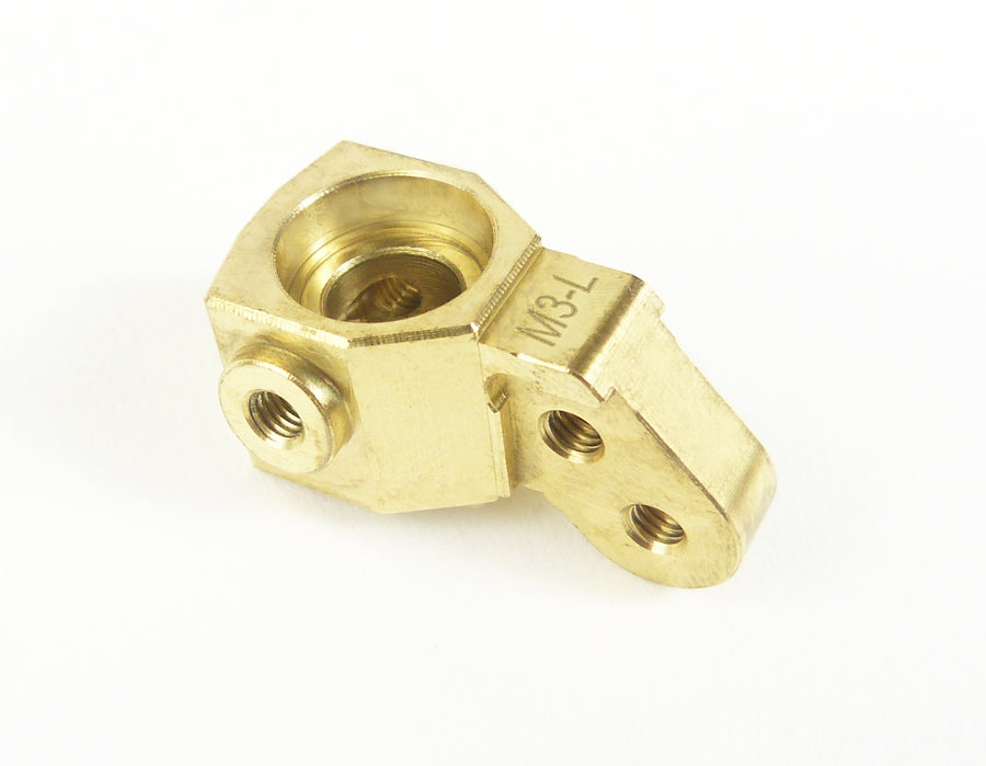 Custom Works M3 BRASS LEFT INCLINED HEX SPINDLE – TRAILING (1), CW-7247
