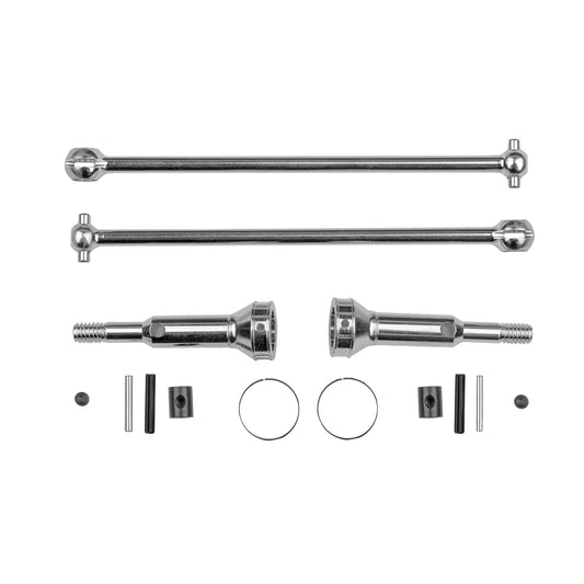 RC10T Chrome Rear CVA Set 84mm, ASC-7543