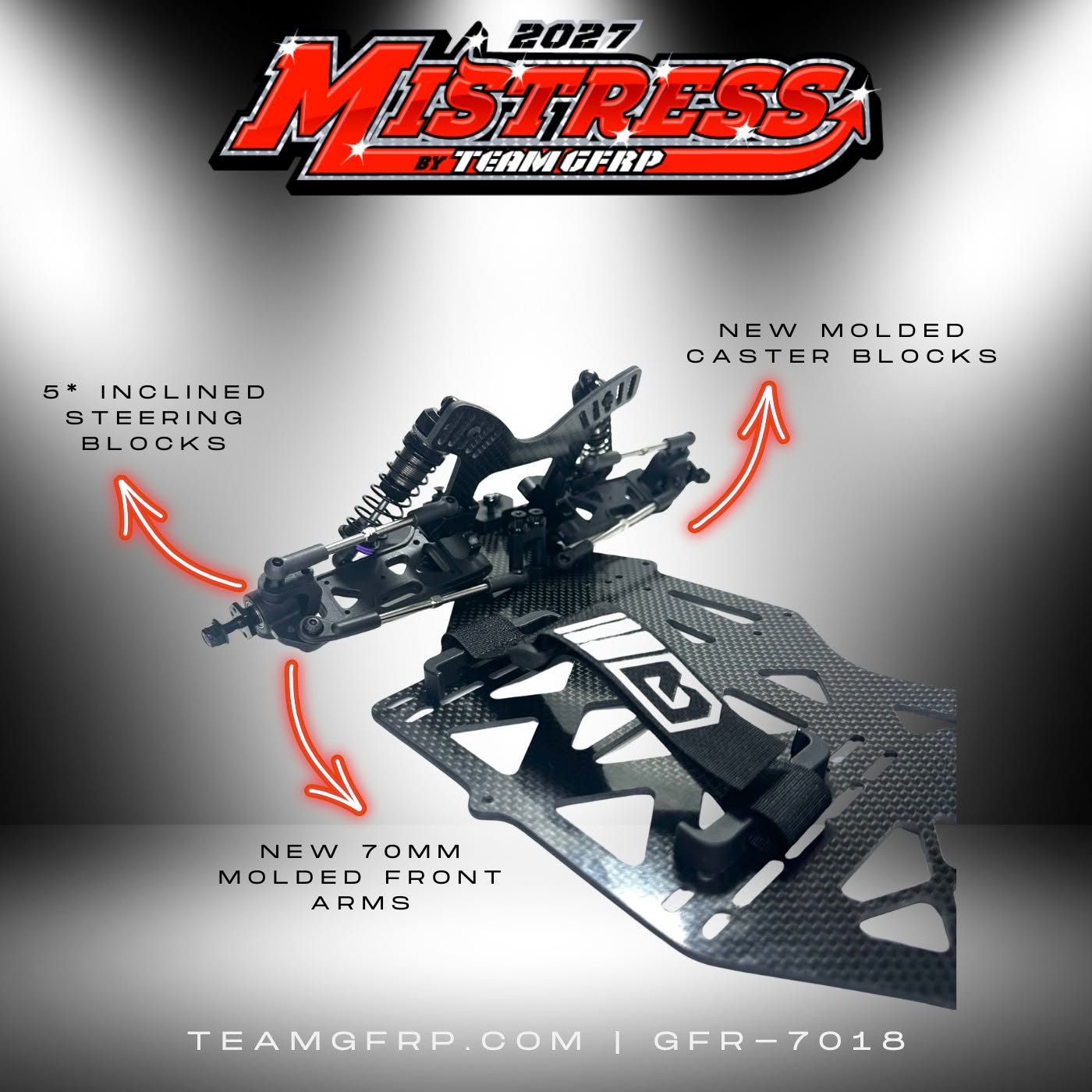Team GFRP 2027 Mistress LM/MWM Car Kit, GFR-7018