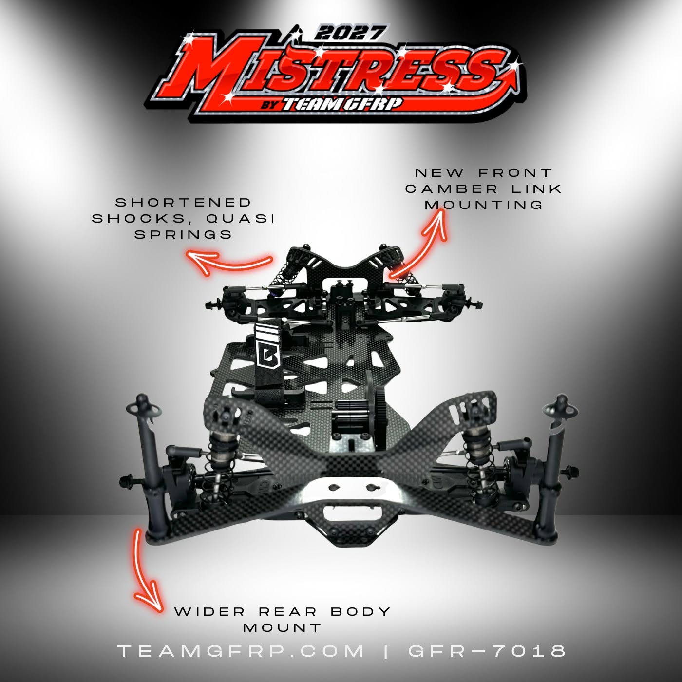 Team GFRP 2027 Mistress LM/MWM Car Kit, GFR-7018