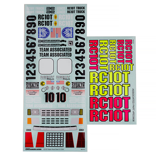 RC10T Decal Sheets, ASC-7860