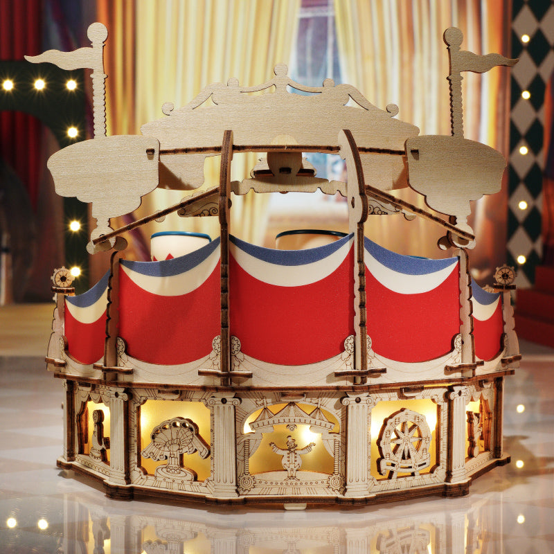 Rokr Tilt-A-Whirl DIY Music Box 3D Puzzle, ROEEA04