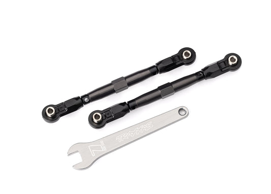 Traxxas Maxx Toe links, front (TUBES gray-anodized, 7075-T6 aluminum, stronger than titanium), TRA-8948-GRAY