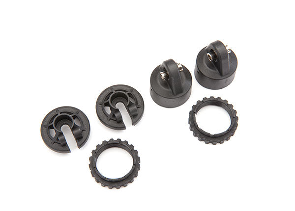 Traxxas Maxx Shock caps, GT-Maxx® shocks / spring perch / adjusters (2) (for 2 shocks), TRA-8964