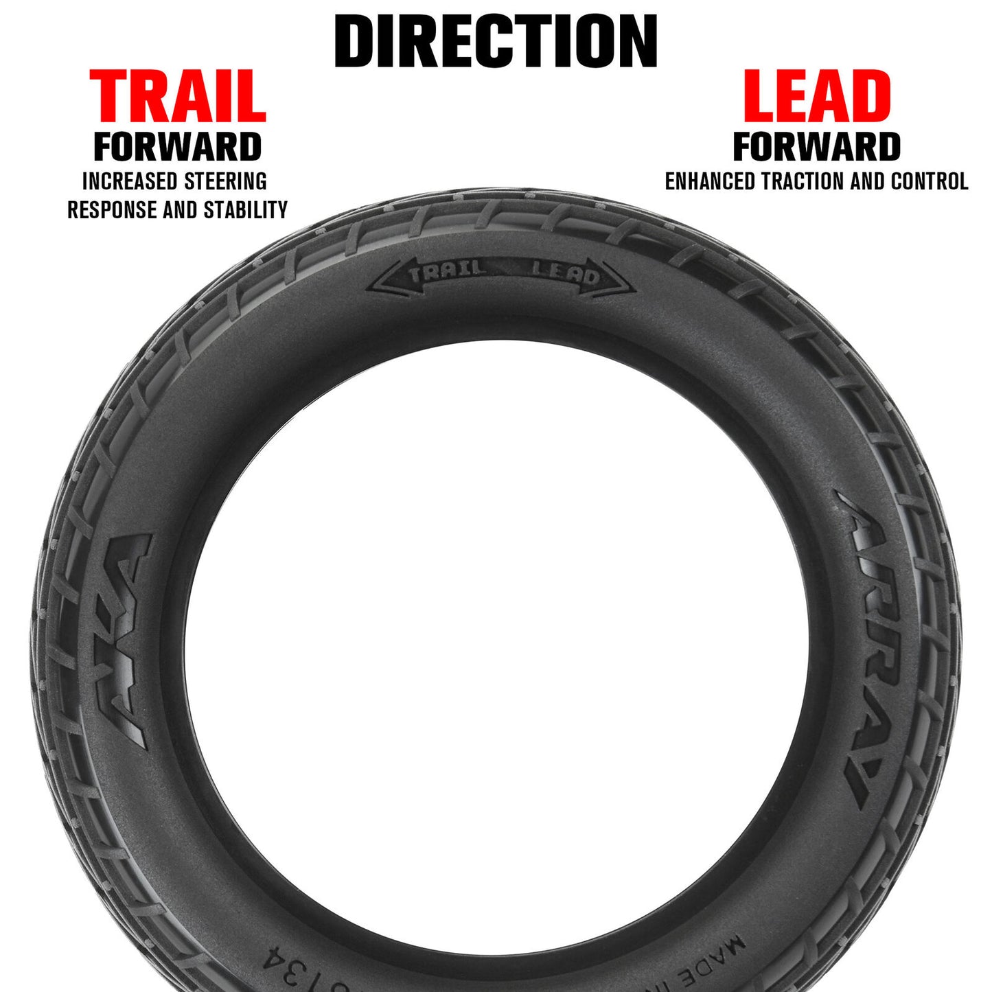 AKA 1/10 Array Rear 2.2" Dirt Oval Tires (2), AKA13134