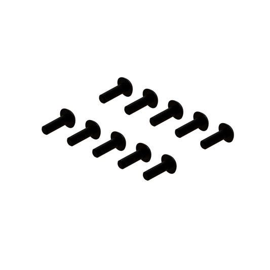 M2.5x8mm Button Head Screw With M3 Head (10), ARA-1254