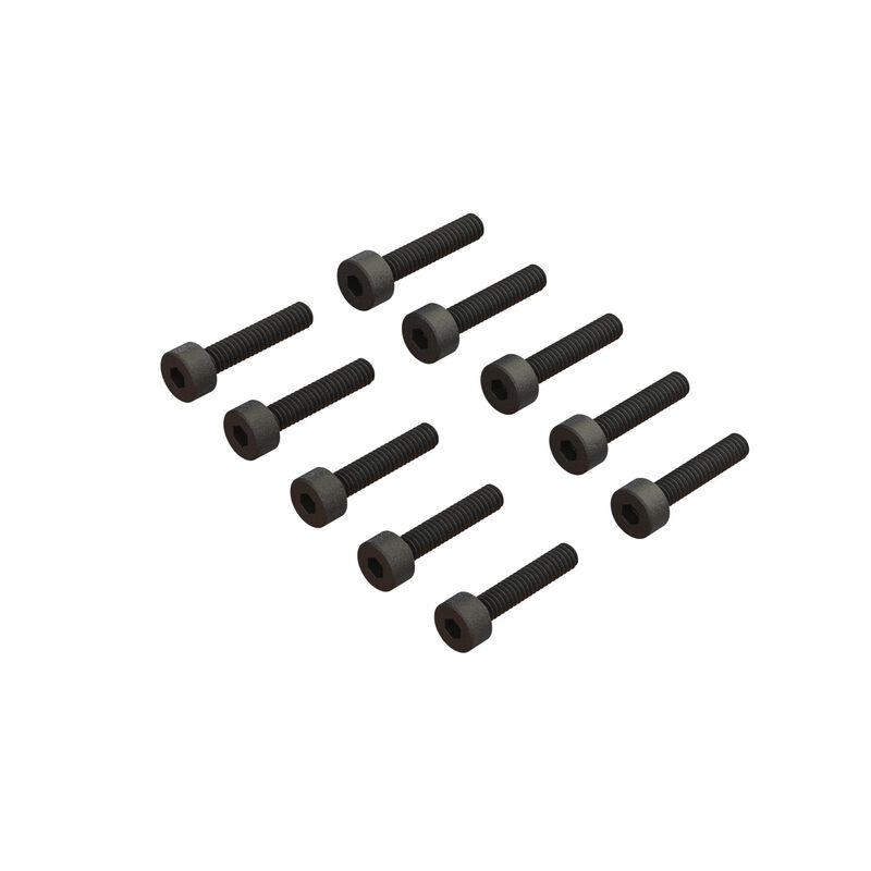 Cap Head Screw M2x10mm (10): GROM, NASCAR, ARA702012