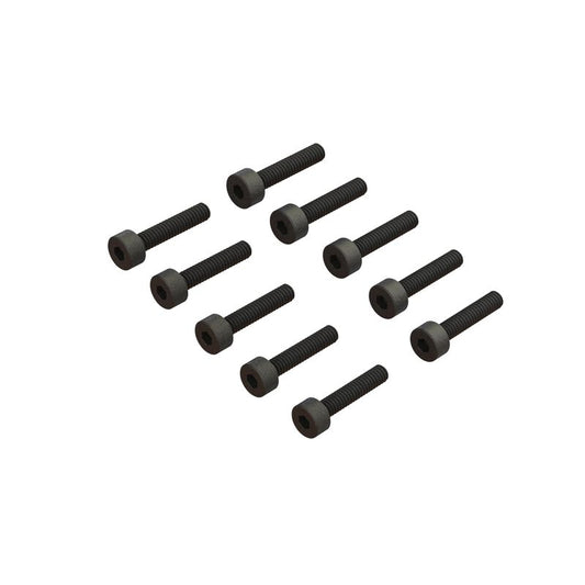 Cap Head Screw M2x10mm (10): GROM, NASCAR, ARA702012