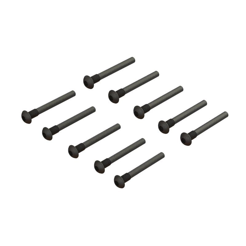 Button Head Screw Pin M3x24mm (10): GROM, NASCAR, ARA702013