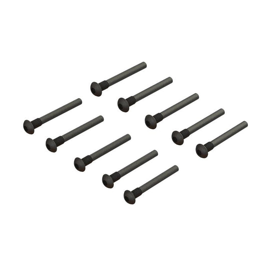 Button Head Screw Pin M3x24mm (10): GROM, NASCAR, ARA702013