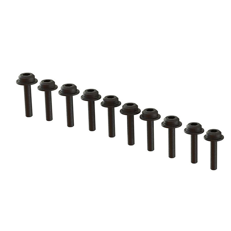 Flanged Cap Head Screw M2x12mm (10): GROM, NASCAR, ARA702014