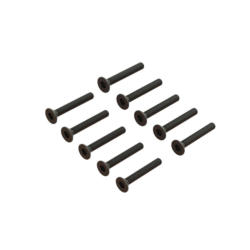 Flat Head Screw M1.6x12mm (10): GROM, NASCAR, ARA702018