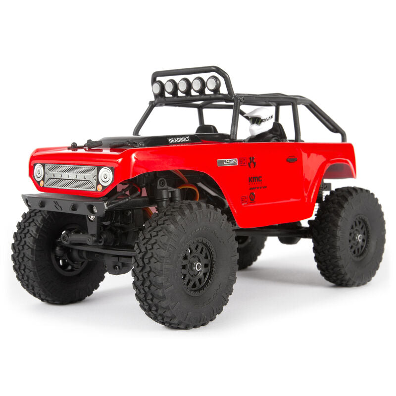 SCX24 Deadbolt 1/24th Scale Elec 4WD - RTR, Red