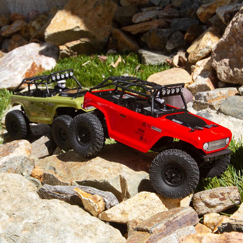 SCX24 Deadbolt 1/24th Scale Elec 4WD - RTR, Red