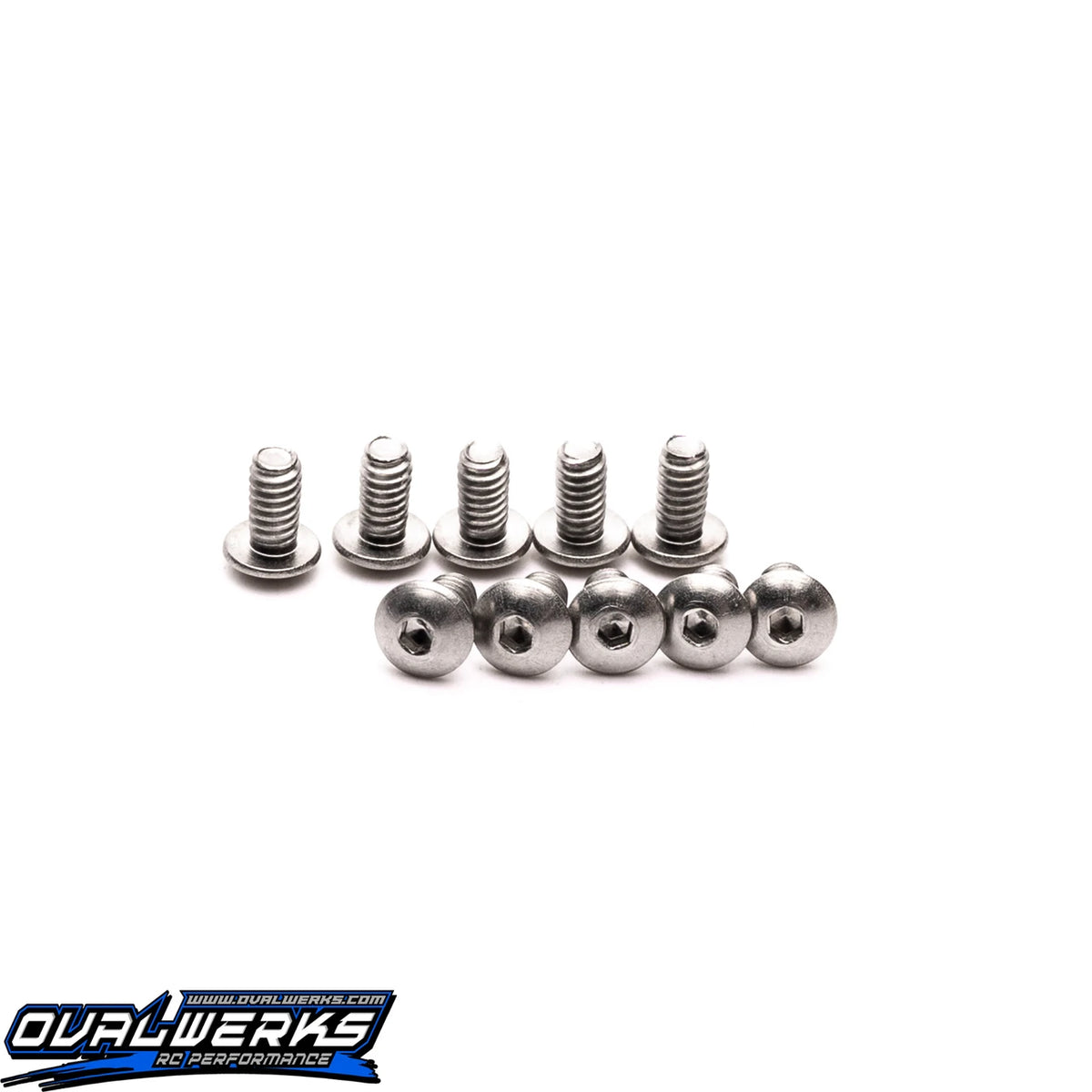 Ovalwerks 2-56 x 3/16 Button Head Screws, OW-014
