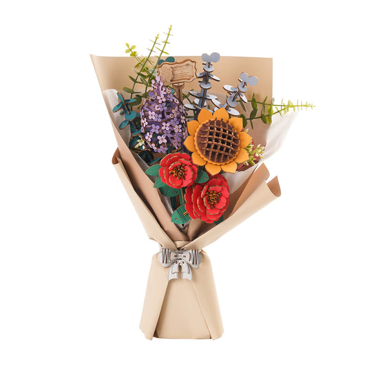 Rowood Flower Bouquet DIY 3D Wooden Model Kit, ROETW01H