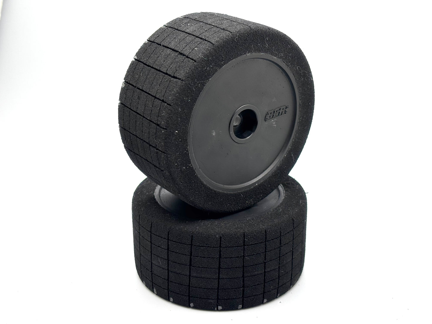 VAULT CUTS - FULL SIZE 3.20" GROOVED BSR Racing 2.4 Buggy 12mm Hex Wheel Rear Foam Tires (1/10 Scale)