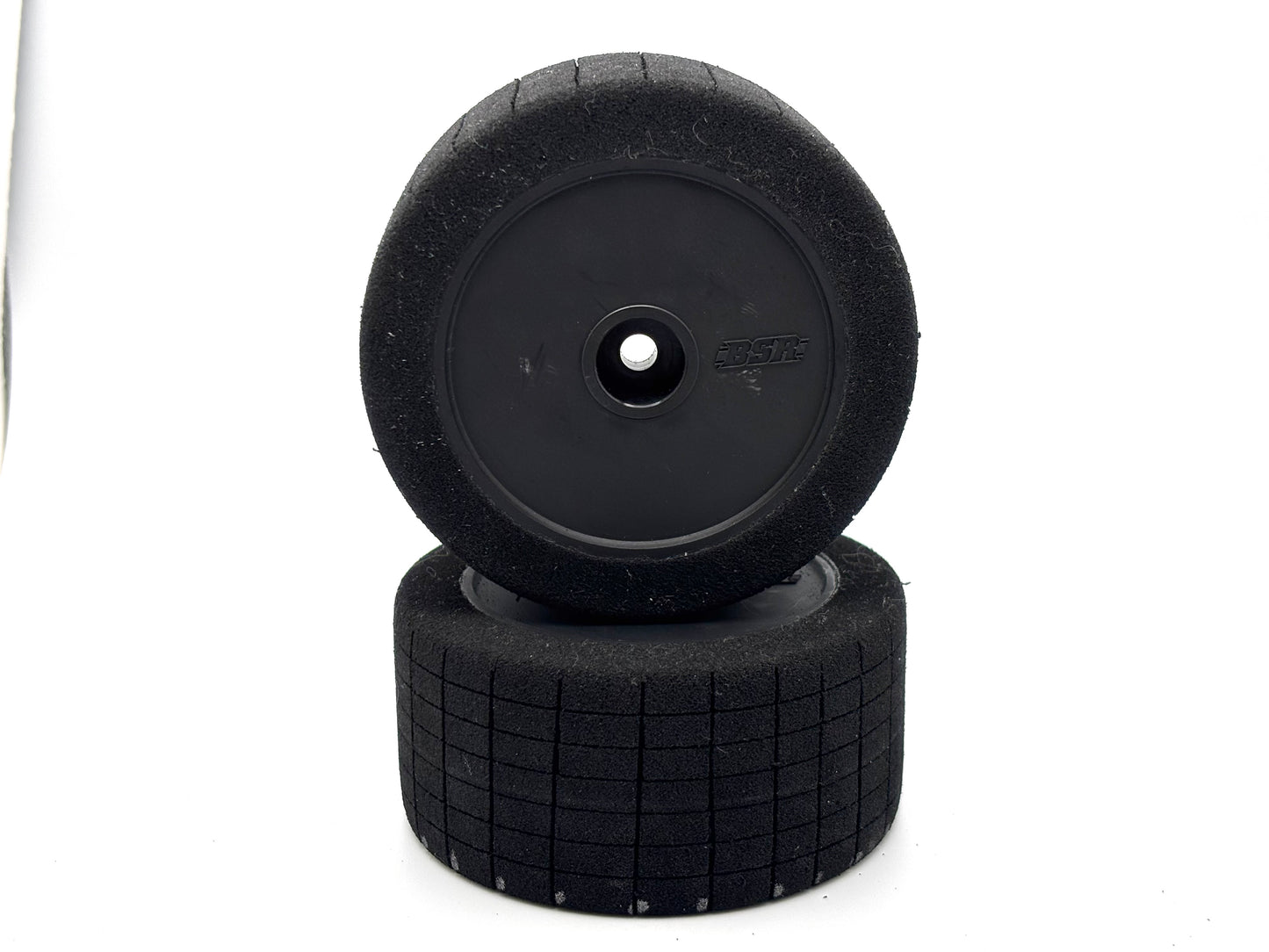 VAULT CUTS - FULL SIZE 3.20" GROOVED BSR Racing 2.4 Buggy 12mm Hex Wheel Rear Foam Tires (1/10 Scale)
