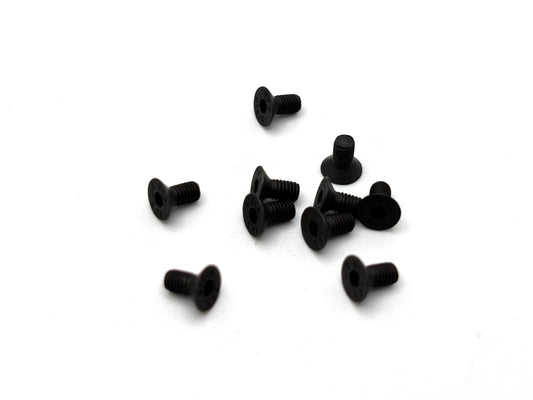 M3 x 6mm Flat Head Socket Screws (Black Steel) (10), VRC-8310