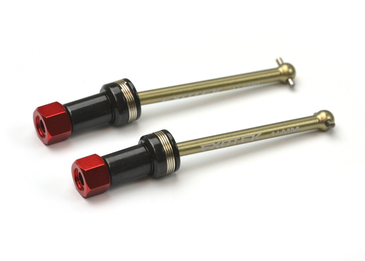 LOSI NASCAR GROM RACING CVD SET, 41MM REAR w/ red alloy hexes, EXO2320