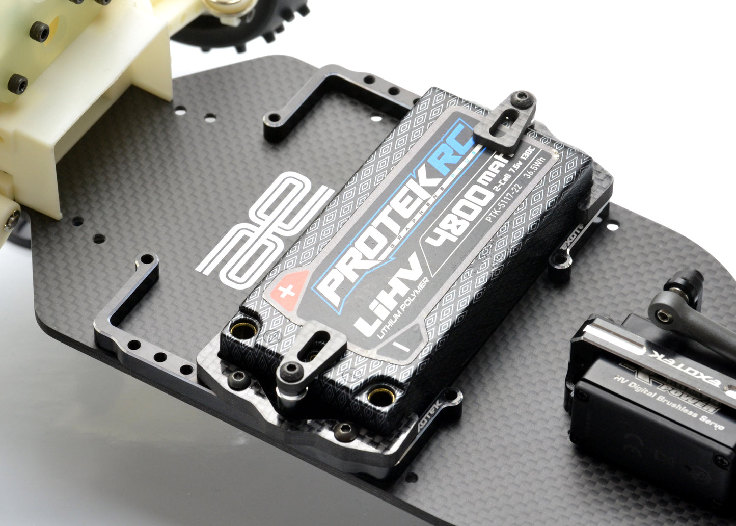 RC10 CLASSIC SHORTY PACK TRAY AND CUPS, 7075 and carbon fiber, EXO2365