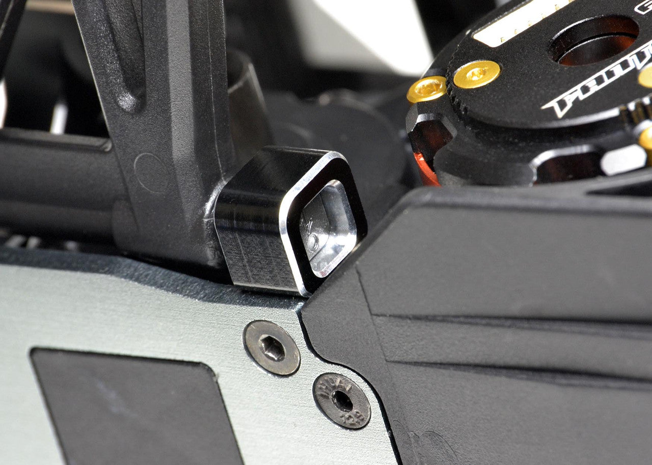 Losi 22S ARM MOUNTS, 1 pair 7075 for rear toe adjustments, not for the Sprint, EXO2067