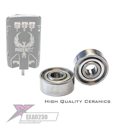 Team Exalt Hybrid-XSN Ceramic Motor Bearings 1/8 x 3/8 x 5/32 (2), EXA0230