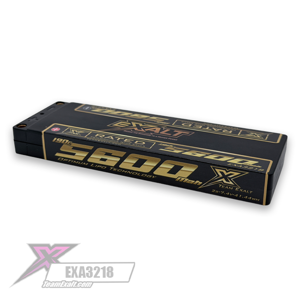 Team Exalt X-Rated 2S 190C 7.4V/5600mAh ULCG Lipo Battery, EXA3218