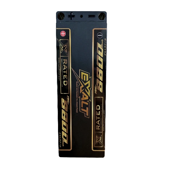 Team Exalt X-Rated 2S 195C Stick Hardcase Lipo (7.4V/8800mAh) w/6mm Bullets, EXA3219