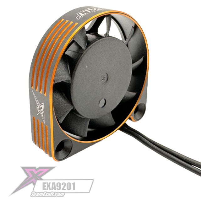 Team Exalt 40x40x10mm Aluminum High Speed Fan (Black/Gold), EXA9201