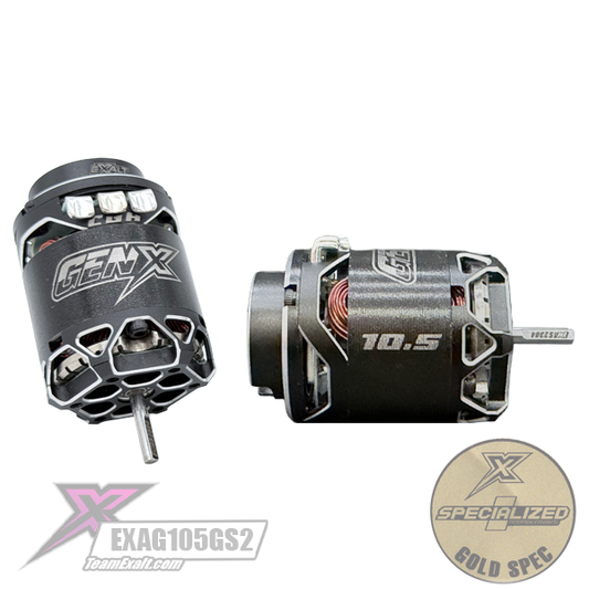 Team Exalt Gen-X 10.5T Gold Spec 2s Brushless Motor, EXAGE105GS2