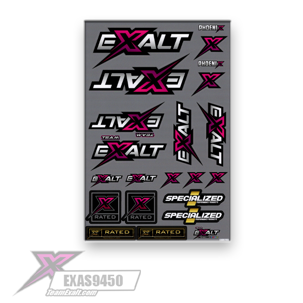 Team Exalt Sticker Sheet, EXAS9450