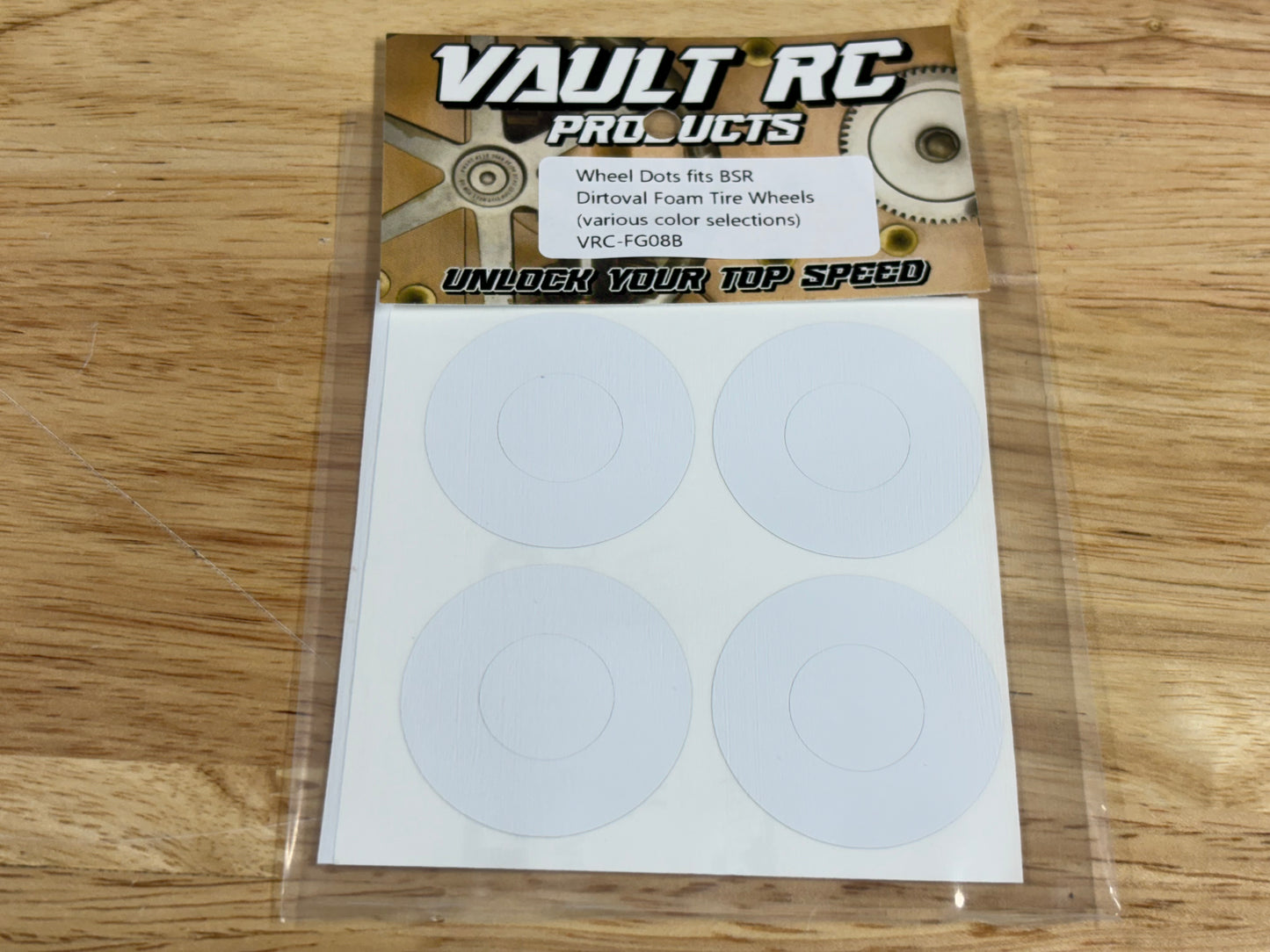 Wheel Dots fits BSR Dirtoval Foam Tire Wheels, various color selections