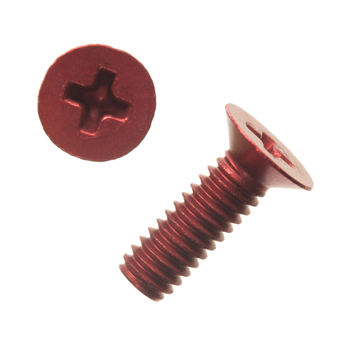 8-32 x 5/8 Aluminum Flat Head Phillips Screw 100 Degree (Qty. 10)