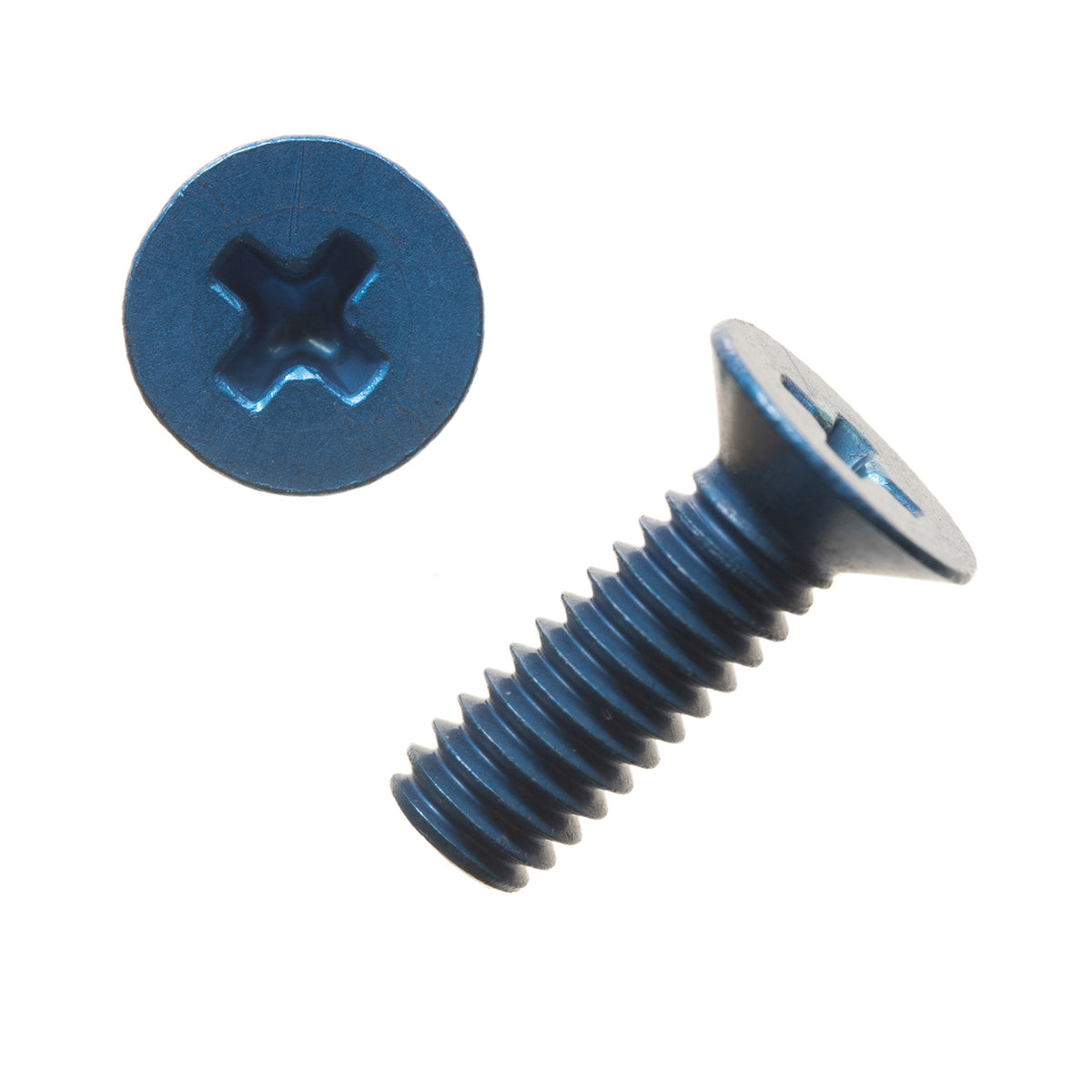 8-32 x 5/8 Aluminum Flat Head Phillips Screw 100 Degree (Qty. 10)