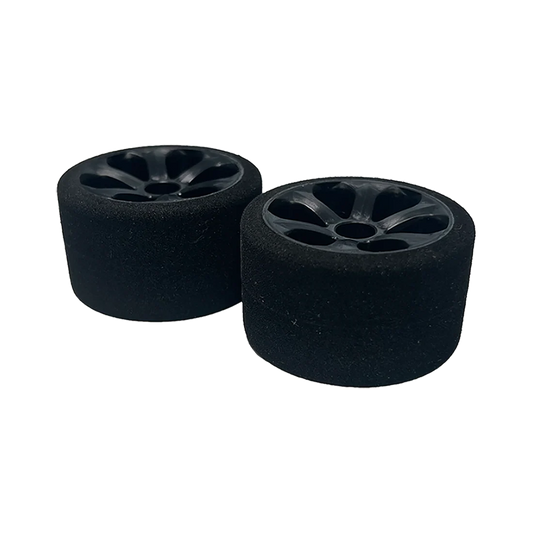 BSR Racing / JACO 1/12 Scale Front Foam Tires (Black Wheel)