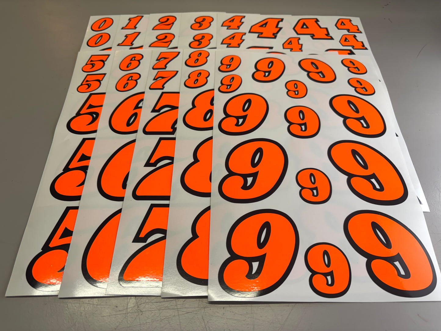 RC Racing Numbers Design #2 with Black Edge